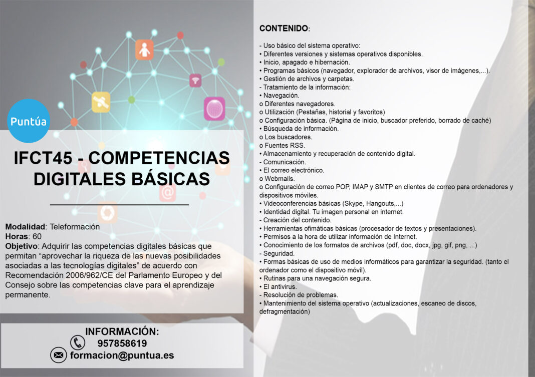 Informaci&oacute;n curso: competencias digitales b&aacute;sicas