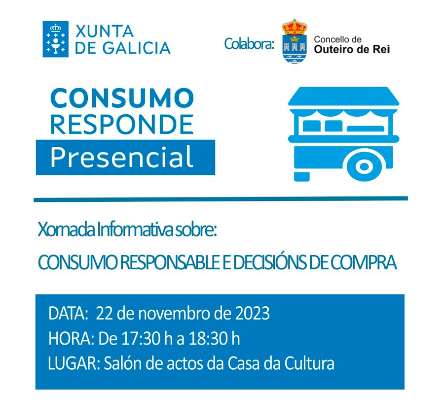 Cartel Xornada sobre consumo responsable e decisións de compra